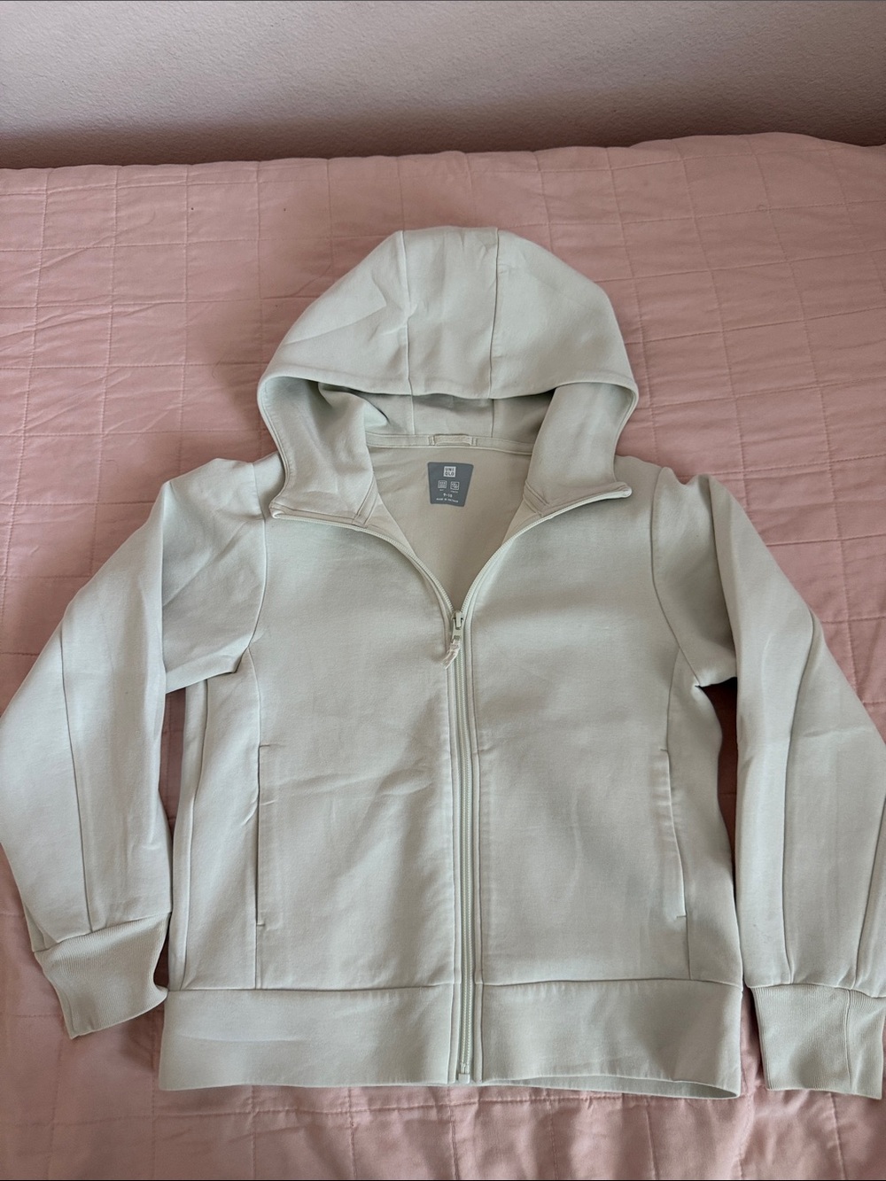 UNIQLO Kids Light Green Zip Hoodie Jacket